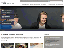 Tablet Screenshot of handelsfagskolen.dk